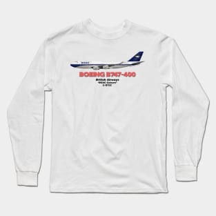 Boeing B747-400 - British Airways "BOAC Colours" Long Sleeve T-Shirt